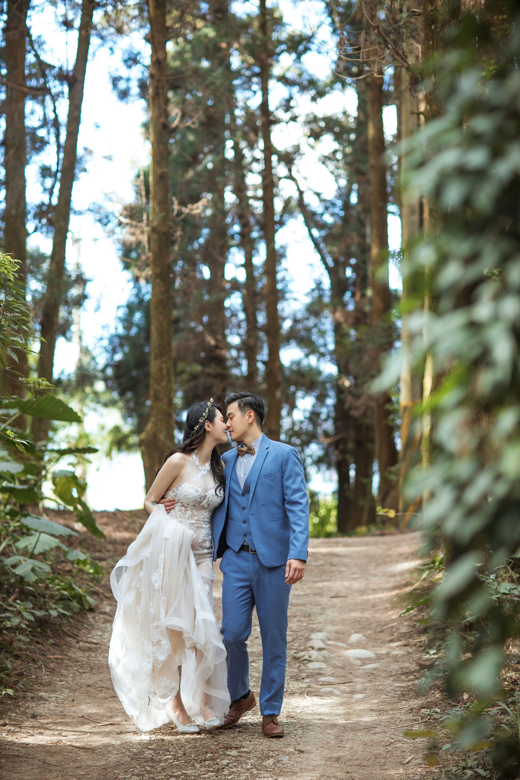 森林系婚紗照風格4