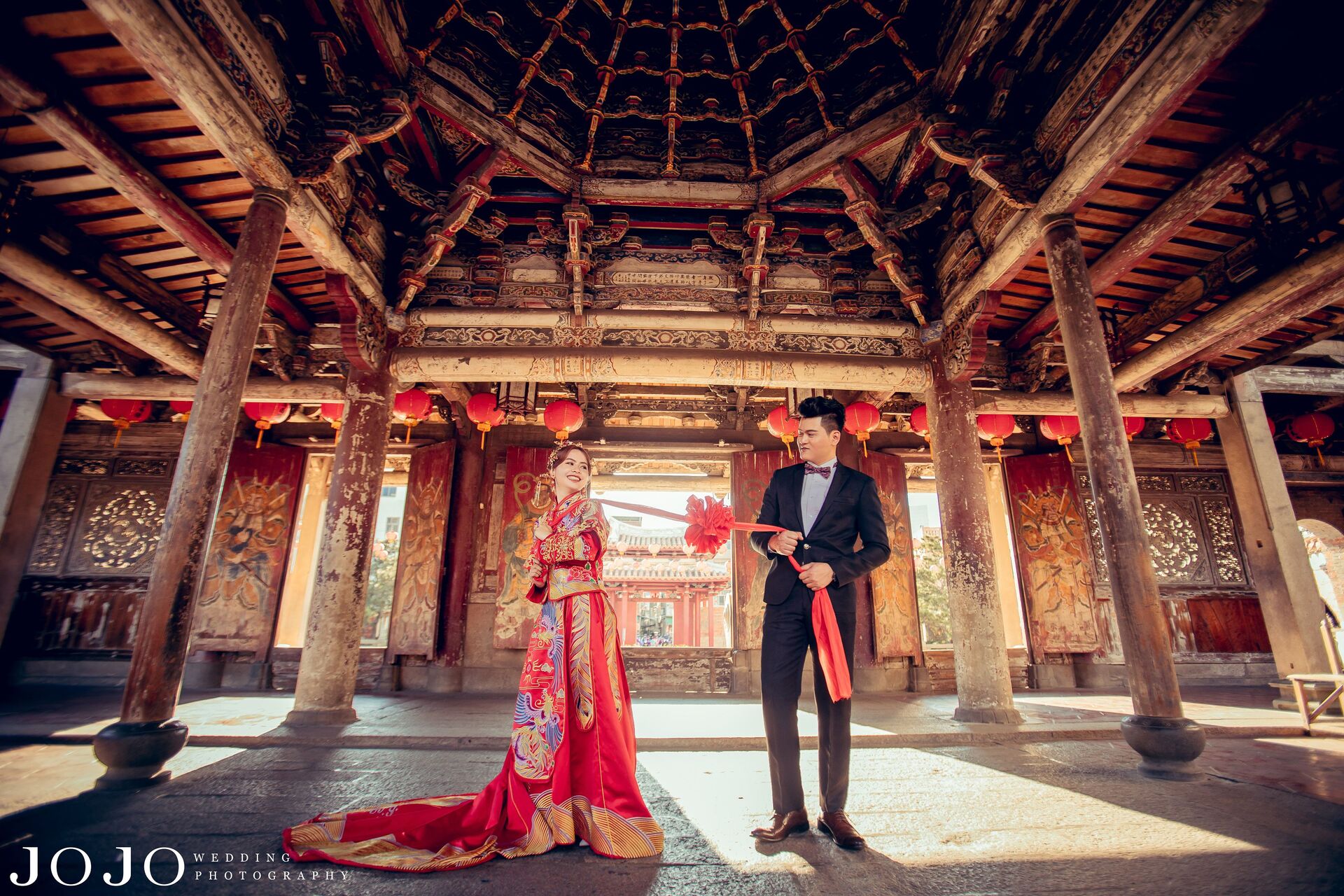 拍婚紗道具推薦-繡球